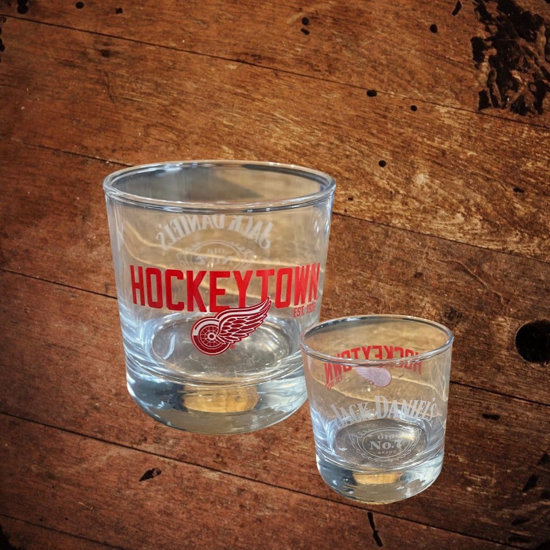 Jack Daniel’s Detroit Red Wing NHL Glass - The Whiskey Cave