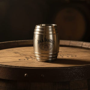 Jack Daniel’s Double Chamber Stainless Barrel Shot Glass - The Whiskey Cave