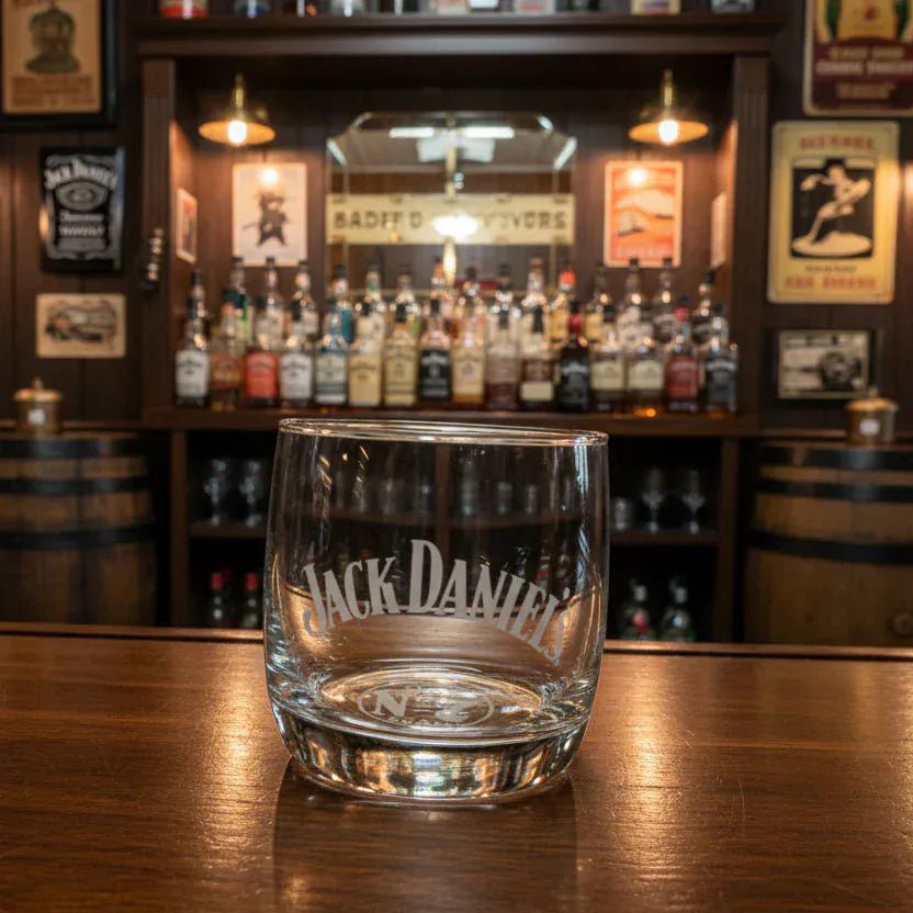 Jack Daniel's Double Logo Rocks Glass - The Whiskey Cave
