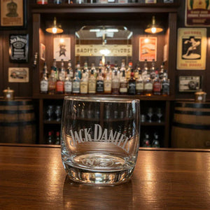 Jack Daniel's Double Logo Rocks Glass - The Whiskey Cave