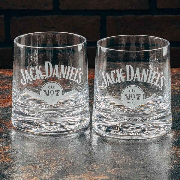 Jack Daniel’s Embossed Double Old Fashioned Glasses - The Whiskey Cave