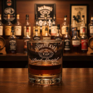 Jack Daniel’s Etched Rocks Glass - The Whiskey Cave