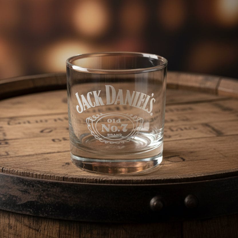 Jack Daniel’s Etched Rocks Glass - The Whiskey Cave