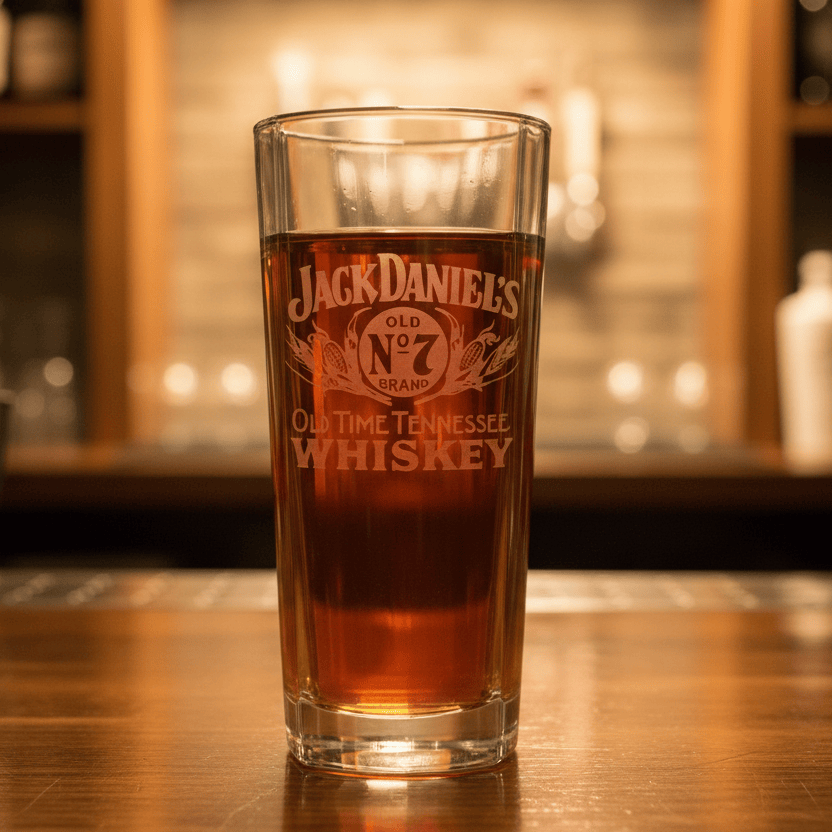 Jack Daniel’s Fenton Highball Etched Glass - The Whiskey Cave