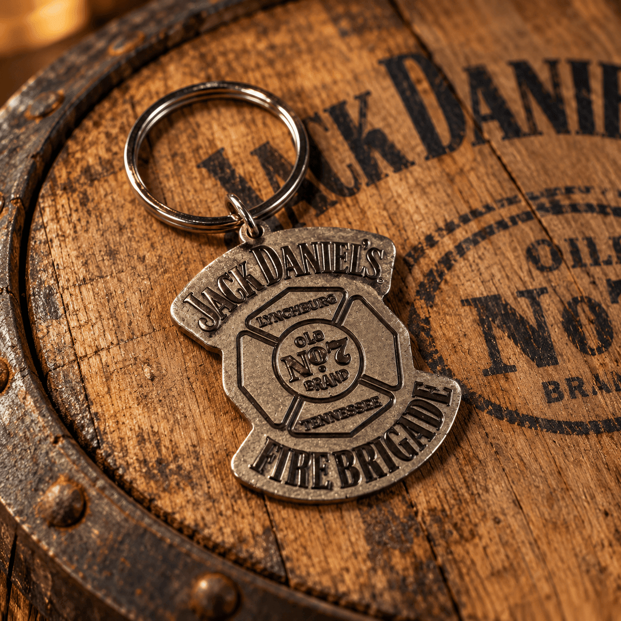 Jack Daniel’s Fire Brigade Metal Key Ring - The Whiskey Cave