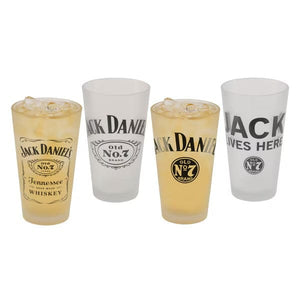 Jack Daniel’s Frosted Pint Glasses Boxed Set of Four - The Whiskey Cave
