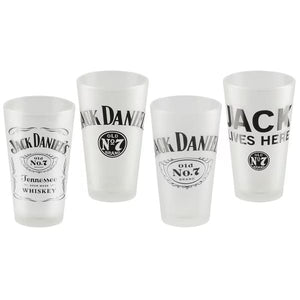 Jack Daniel’s Frosted Pint Glasses Boxed Set of Four - The Whiskey Cave