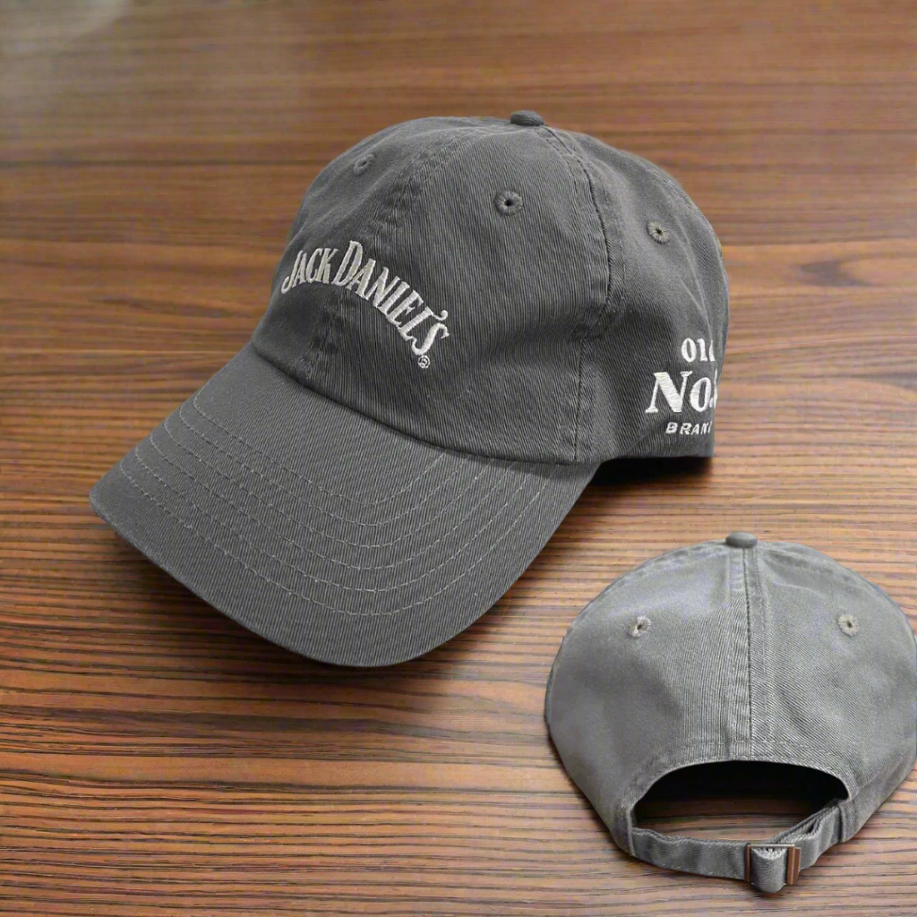 Jack Daniel’s Gray Stitched Logos Hat - The Whiskey Cave