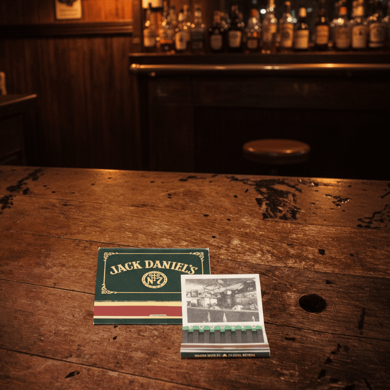 Jack Daniel’s Green Label 70’s Matchbook White Rabbit Saloon - The Whiskey Cave