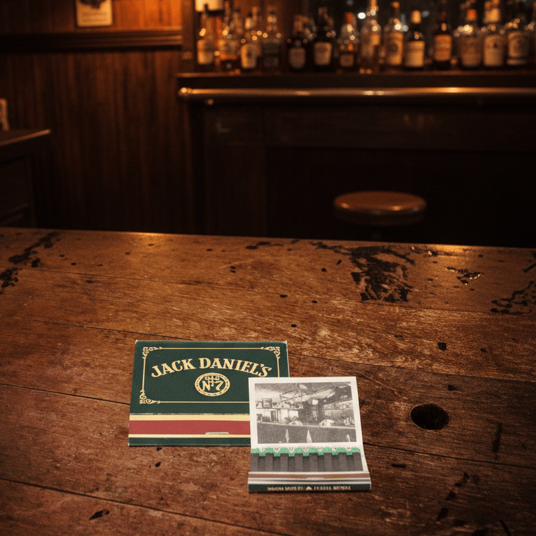 Jack Daniel’s Green Label 70’s Matchbook White Rabbit Saloon