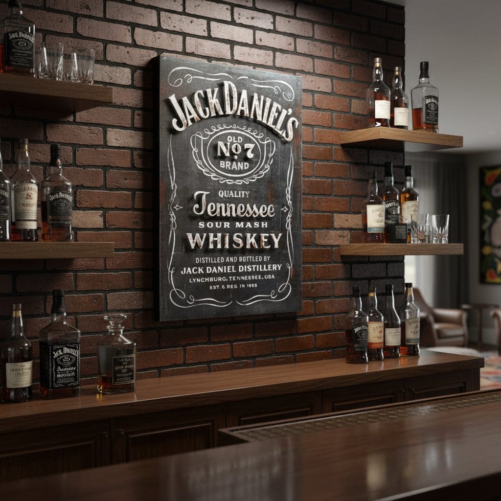 Jack Daniel's Hand Crafted Metal Wall Art - The Whiskey Cave