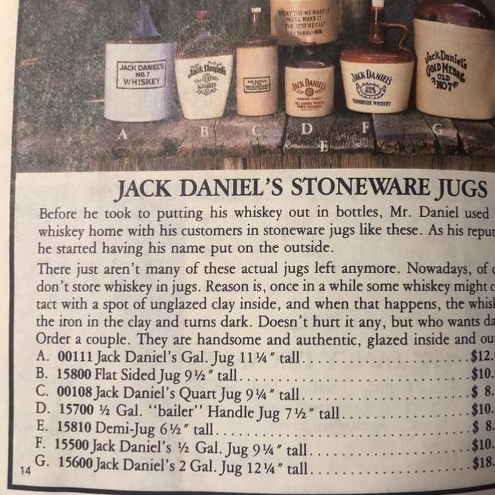 Jack Daniels Late 70’s Hardware Store Jug - The Whiskey Cave