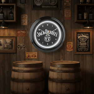 Jack Daniel’s LED Neon Clock - The Whiskey Cave