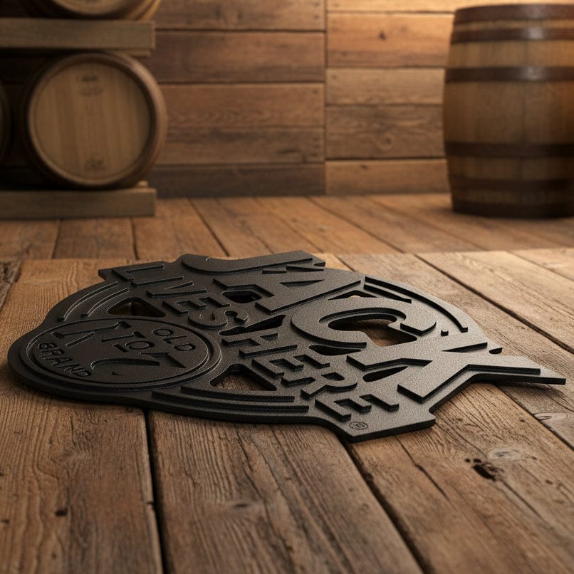 バスルーム・カーペット　JACK DANIEL Jack Daniel's Lives Here Floor Mat - The Whiskey Cave