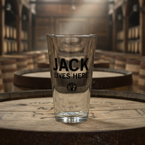 Jack Daniel’s Lives Here Pint Glass - The Whiskey Cave