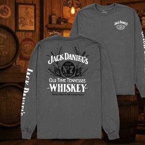 Jack Daniel’s Long Sleeve Gray T-shirt - The Whiskey Cave