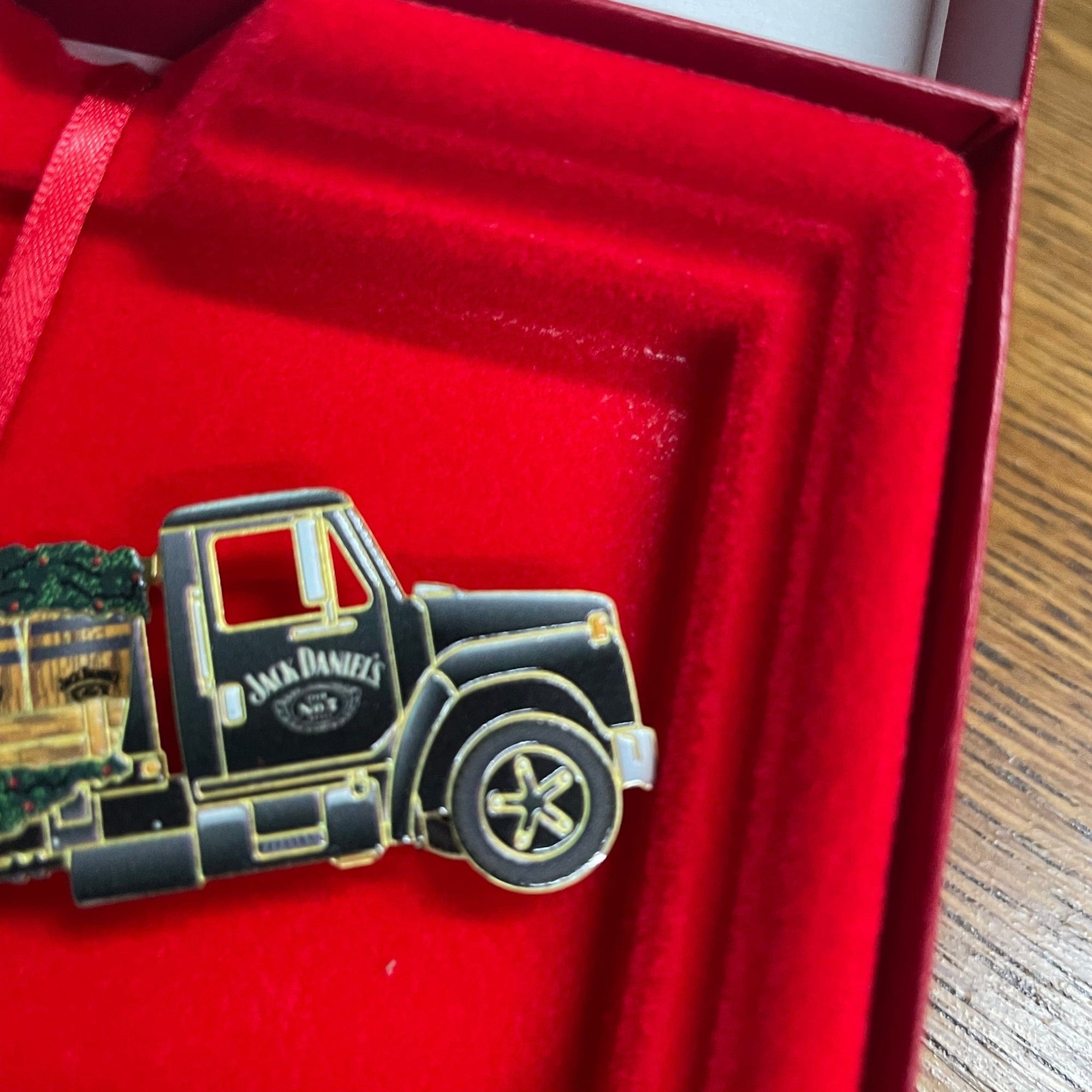 Jack Daniel’s Metal Barrel Truck Ornament - The Whiskey Cave