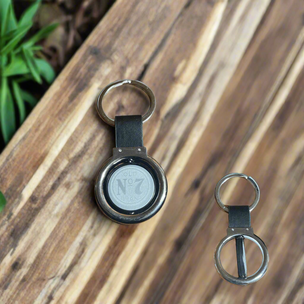 Jack Daniel's Metal Spinning Key Ring - The Whiskey Cave