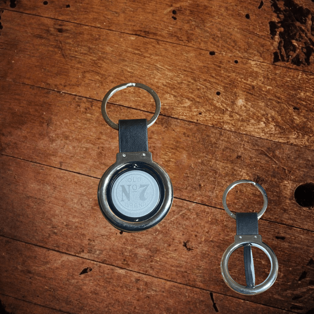 Jack Daniel's Metal Spinning Key Ring - The Whiskey Cave