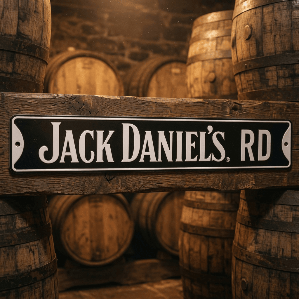 Jack Daniel's Metal Street Sign - The Whiskey Cave