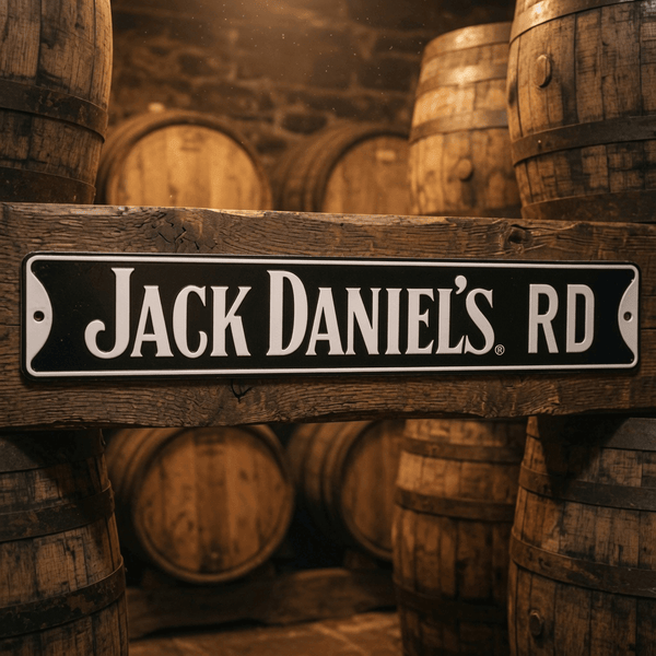 Jack Daniel's Metal Street Sign - The Whiskey Cave