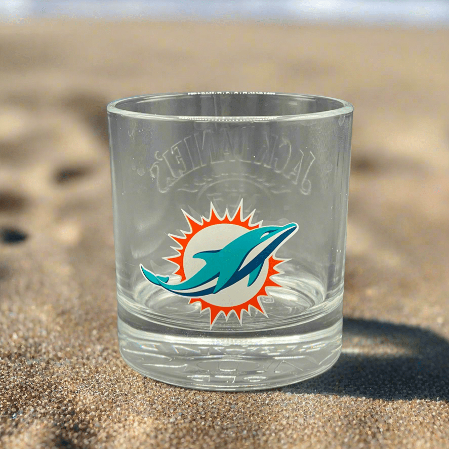 Jack Daniel’s Miami Dolphins NFL Glass - The Whiskey Cave