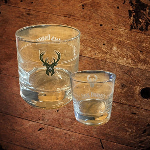 Jack Daniel’s Milwaukee Bucks NBA Glass - The Whiskey Cave