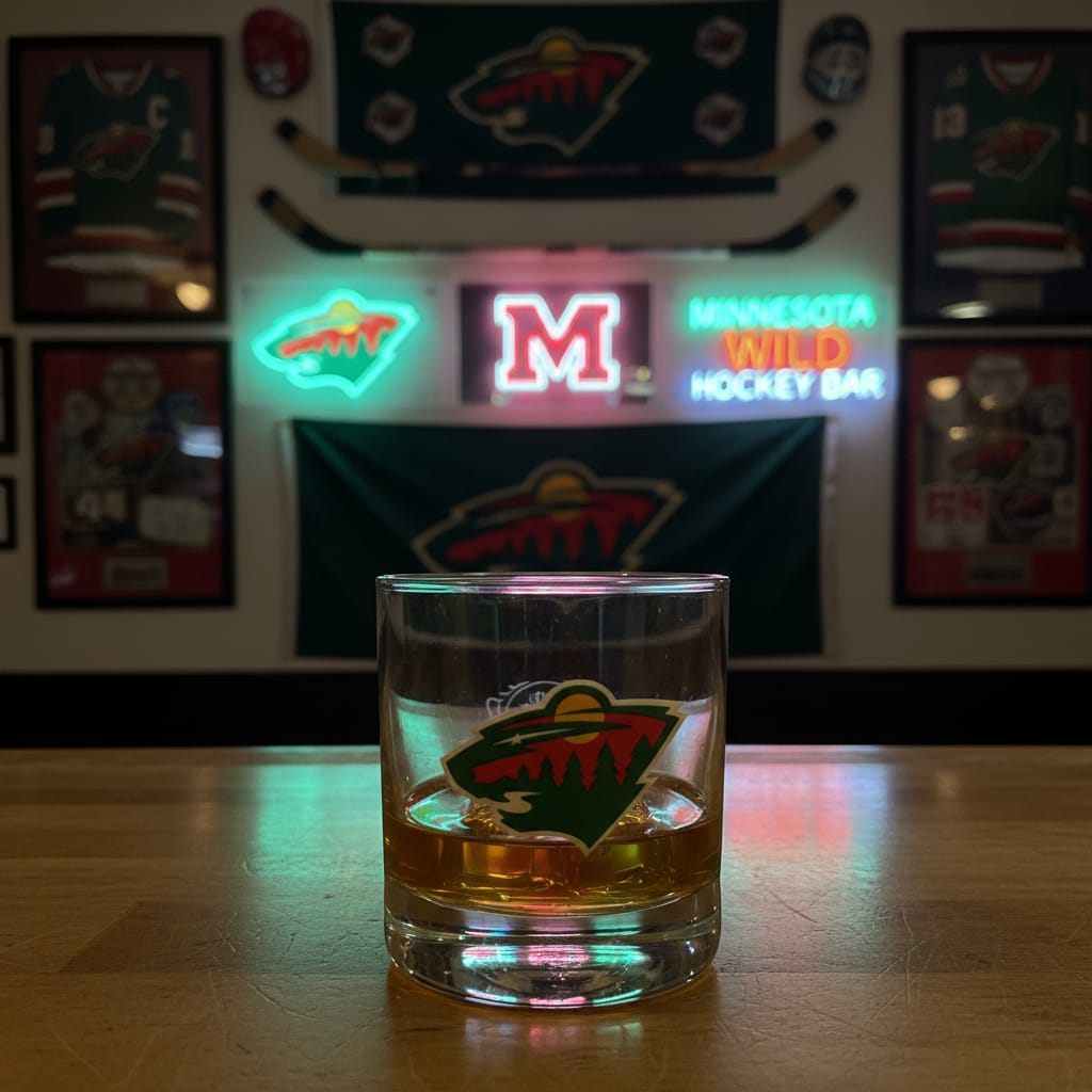 Jack Daniel’s Minnesota Wild NHL Glass - The Whiskey Cave