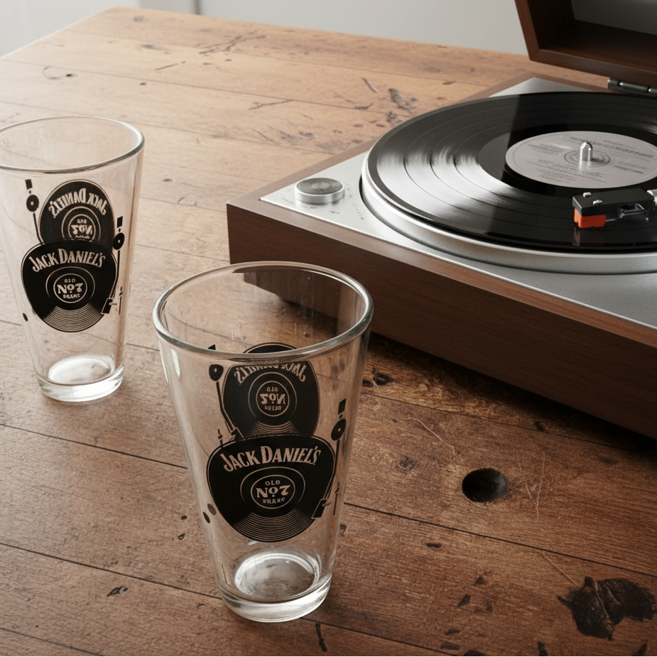 Jack Daniel’s Music Pint Glass - The Whiskey Cave