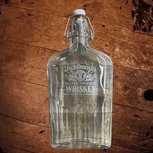 Jack Daniels New Etched Flat Decanter - The Whiskey Cave