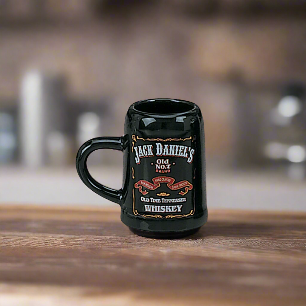 Jack Daniels NEW Stoneware Stein Shot Glass - The Whiskey Cave