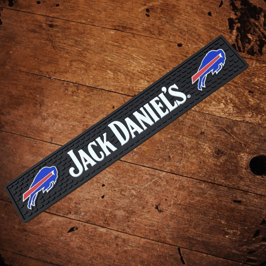 Jack Daniel’s NFL Buffalo Bills Bar Mat - The Whiskey Cave