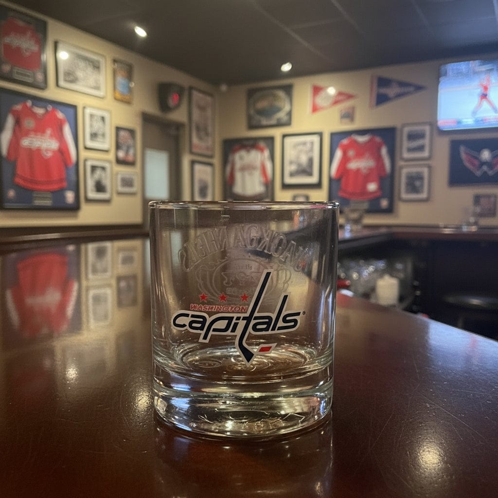 Jack Daniel’s NHL Capitals Glass Style 2 - The Whiskey Cave
