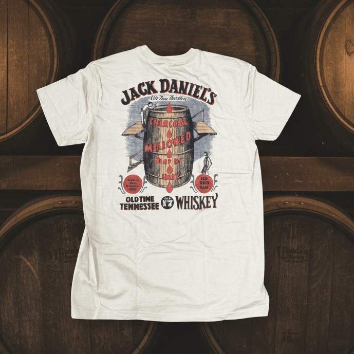 Jack Daniel’s Off-White Vintage Label T-Shirt - The Whiskey Cave