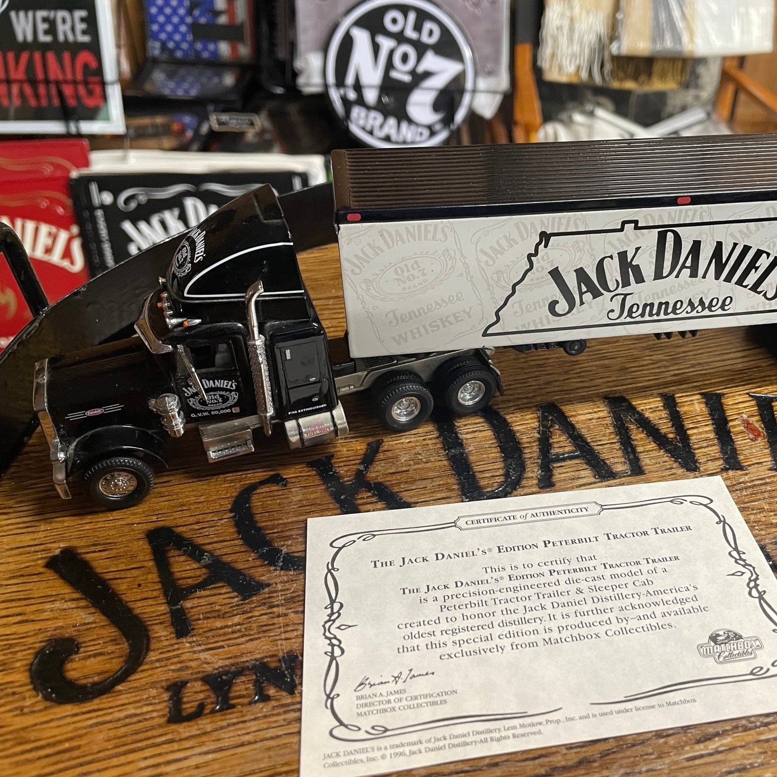 Jack Daniel’s Peterbilt Matchbox Truck - The Whiskey Cave