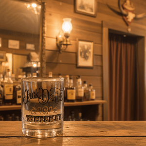Jack Daniel’s Round Shot Glass Vintage 80’s - The Whiskey Cave