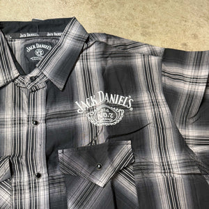 Jack Daniel’s Short Sleeve Plaid Cotton Shirt - The Whiskey Cave