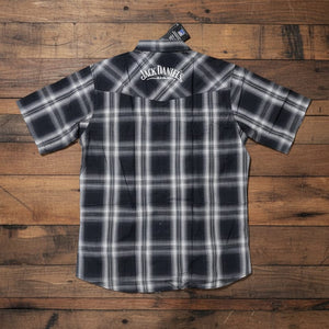 Jack Daniel’s Short Sleeve Plaid Cotton Shirt - The Whiskey Cave