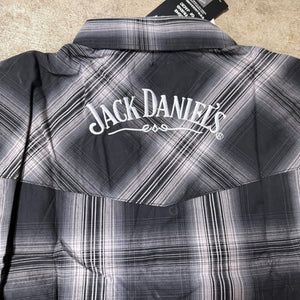 Jack Daniel’s Short Sleeve Plaid Cotton Shirt - The Whiskey Cave