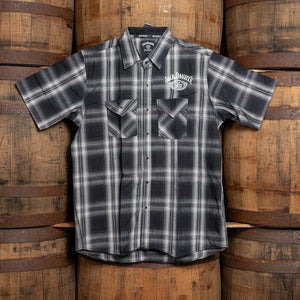 Jack Daniel’s Short Sleeve Plaid Cotton Shirt - The Whiskey Cave