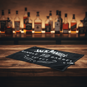 Jack Daniel’s Single Barrel Bar Golf Towel Made in The USA - The Whiskey Cave