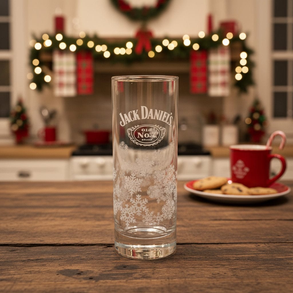 Jack Daniel’s Snowflake Highball Glass Style 2 - The Whiskey Cave