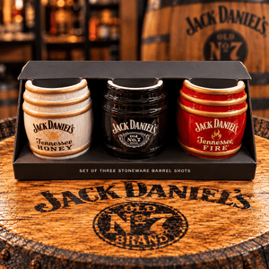 Jack Daniel’s Stoneware Barrel Trio Shot Glasses - The Whiskey Cave