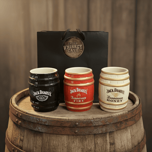 Jack Daniel’s Stoneware Barrel Trio Shot Glasses - The Whiskey Cave
