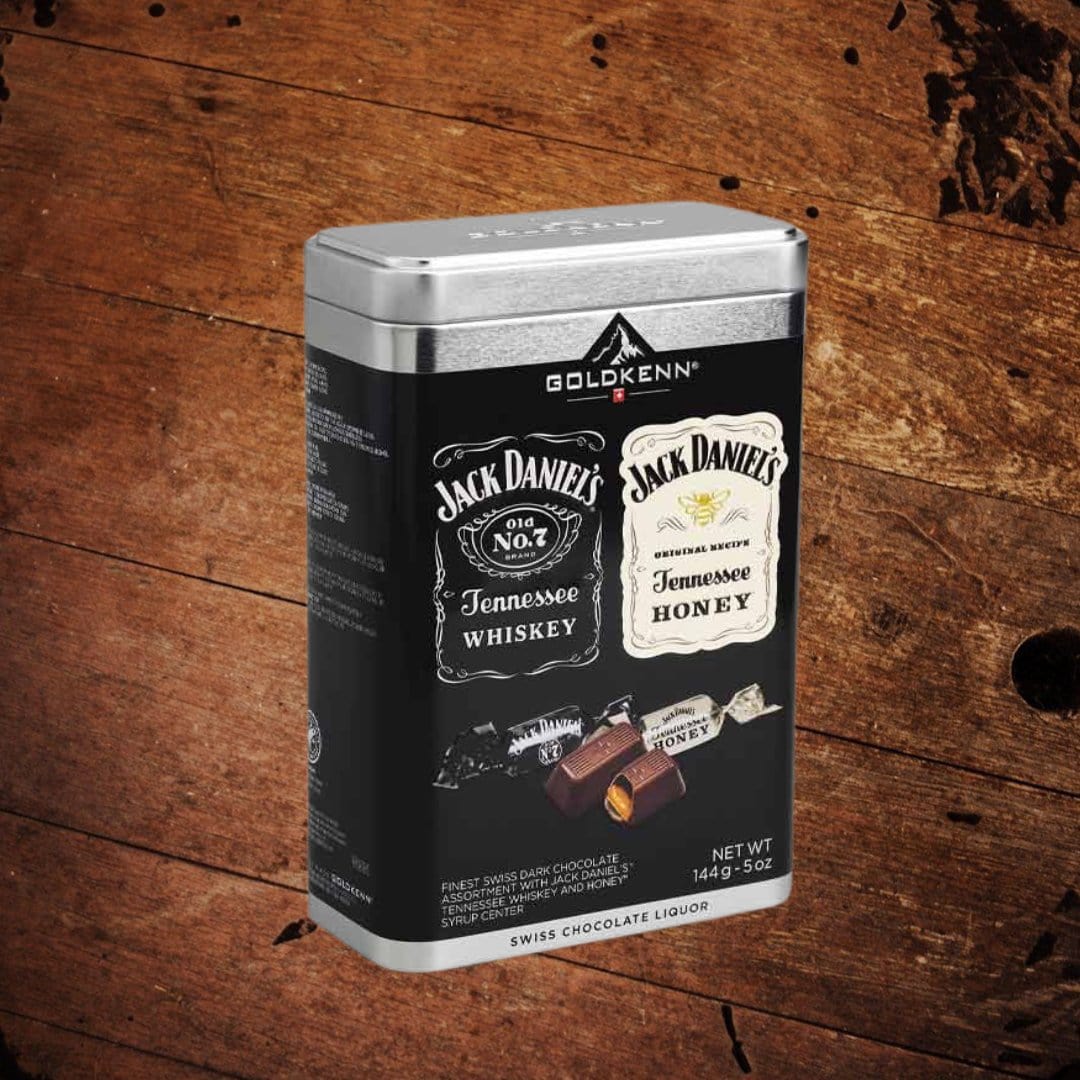 Jack Daniel’s Swiss Dark Chocolate Delights Tin - The Whiskey Cave