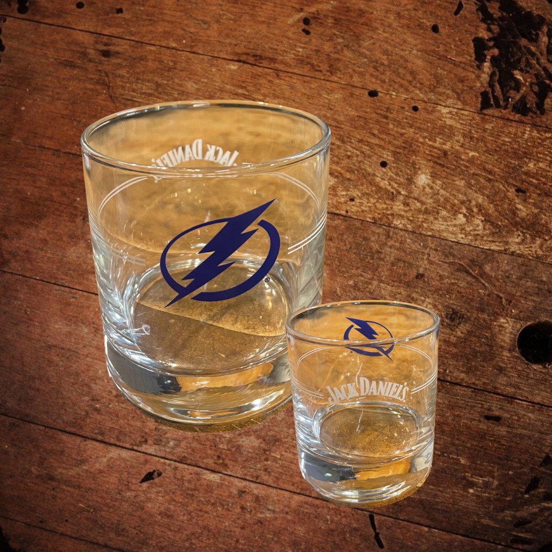 Jack Daniel’s Tampa Bay Lightning Glass - The Whiskey Cave