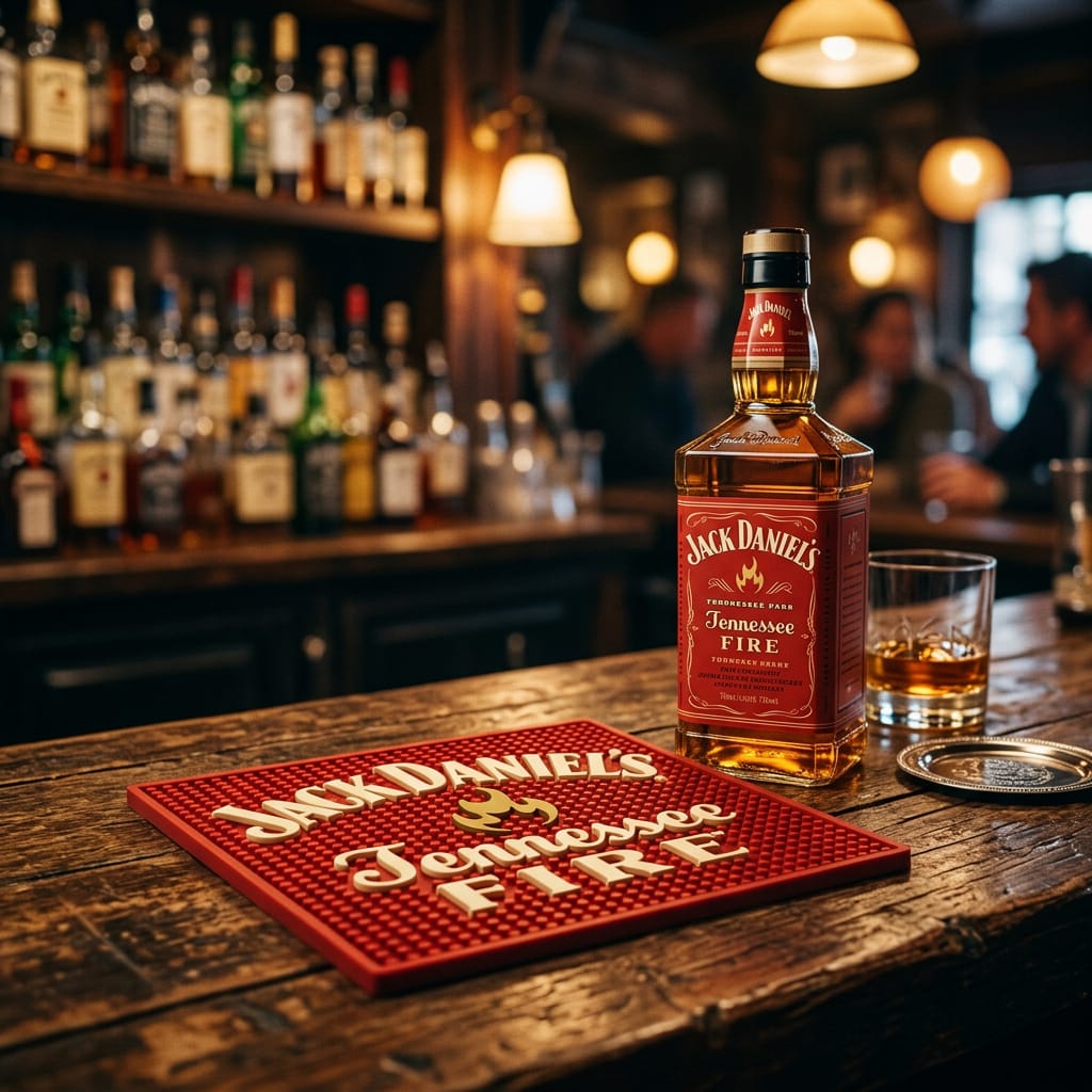 Jack Daniel’s Tennessee Fire Bar Mat - The Whiskey Cave