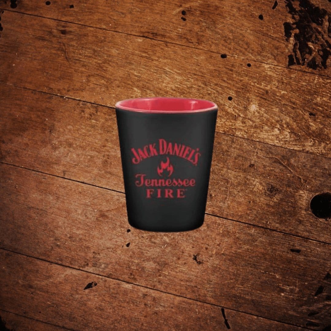 Jack Daniel’s Tennessee Fire Black Shot Glass - The Whiskey Cave