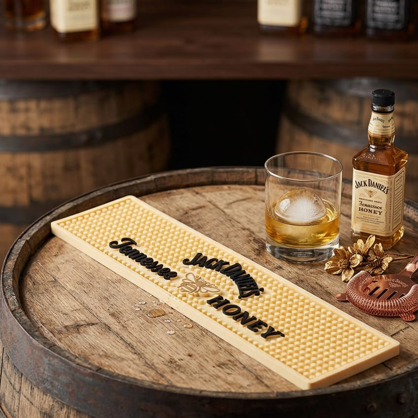 Jack Daniel’s Tennessee Honey Bar Rail Mat - The Whiskey Cave