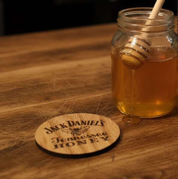 Jack Daniel’s Tennessee Honey Wood Coaster - The Whiskey Cave